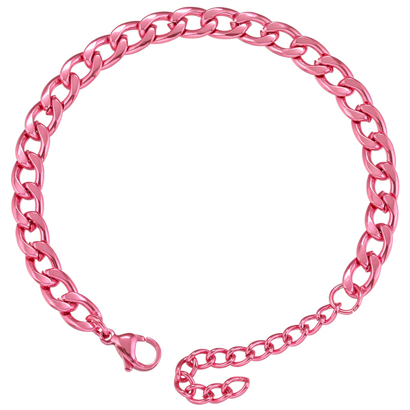 Hip-Hop Geometric Stainless Steel Plating Bracelets