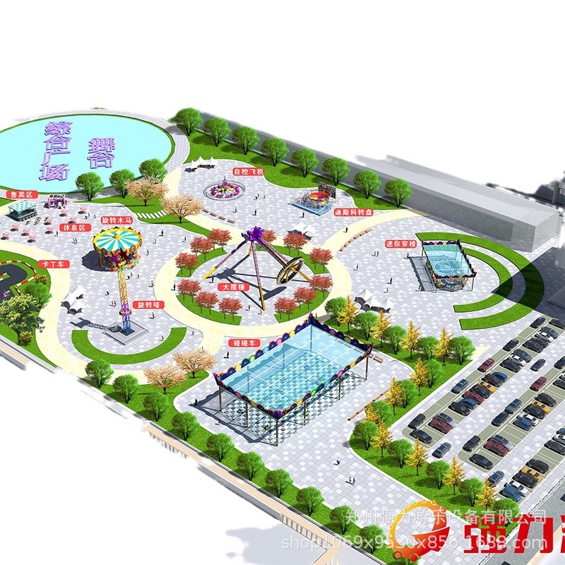 Potente entretenimiento para niños, 24 pequeños péndulos, parque cuadrado, instalaciones de entretenimiento, estimulación giratoria, equipo de entretenimiento pequeño