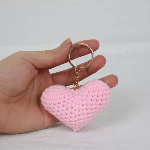 Pink love heart (gold ring)