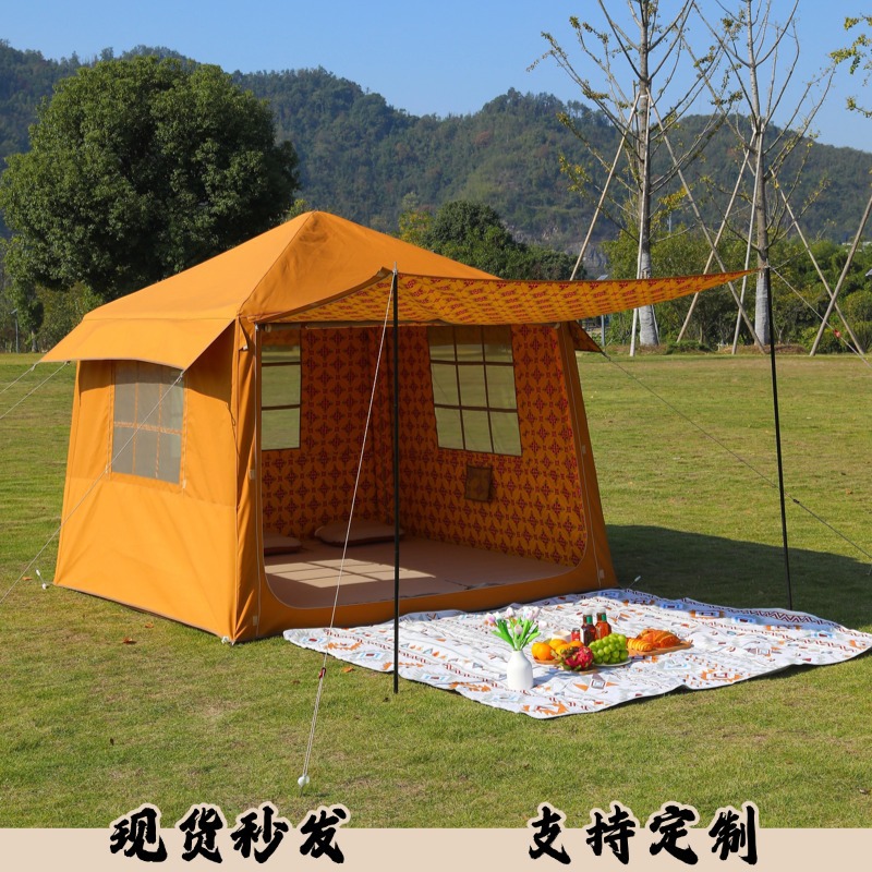 Travel inflatable windproof tent for traveling for camping