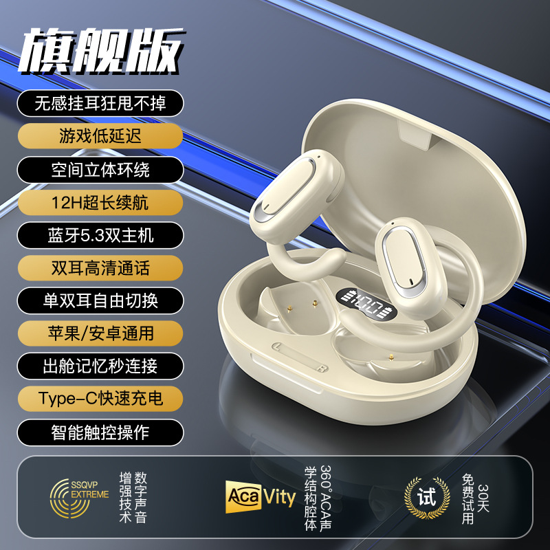 Transfronteriza caliente modelo privado T35 giratorio OWS auricular Bluetooth auricular deportivo montado en la oreja ultra-larga resistencia reducción de ruido