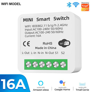 Tuya Tuya Smart Wifi Bluetooth Switch Concealed Mobile Phone Control Switch Wifi Switch+Rf433