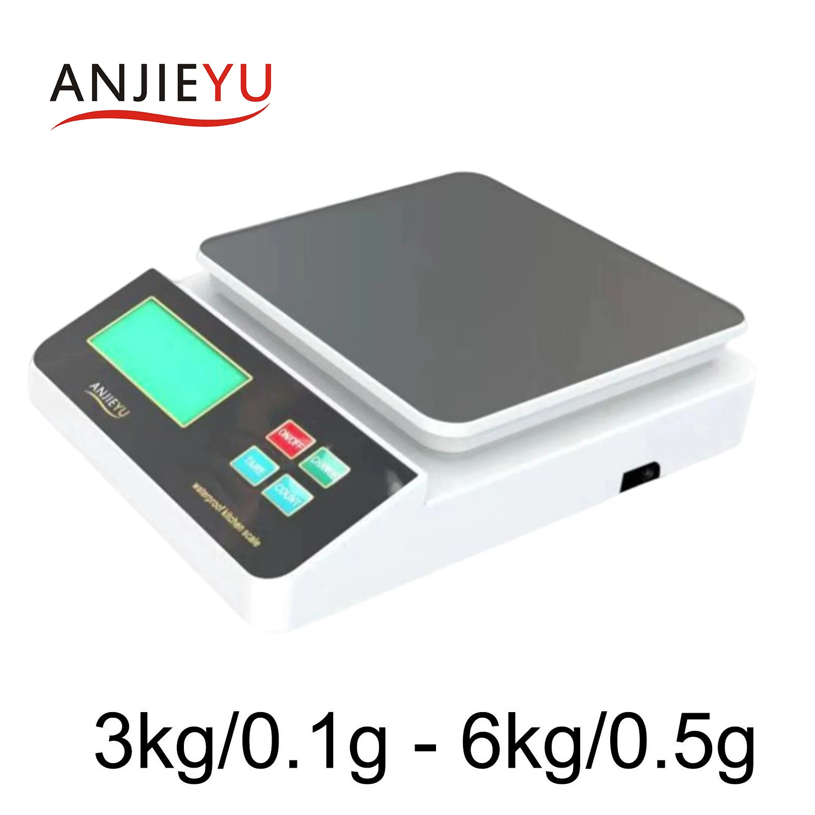 Высокая точность 3 кг Водонепроницаемый электронные весы Бытовые 6 кг Малые кухонные весы для выпечки пищевых продуктов