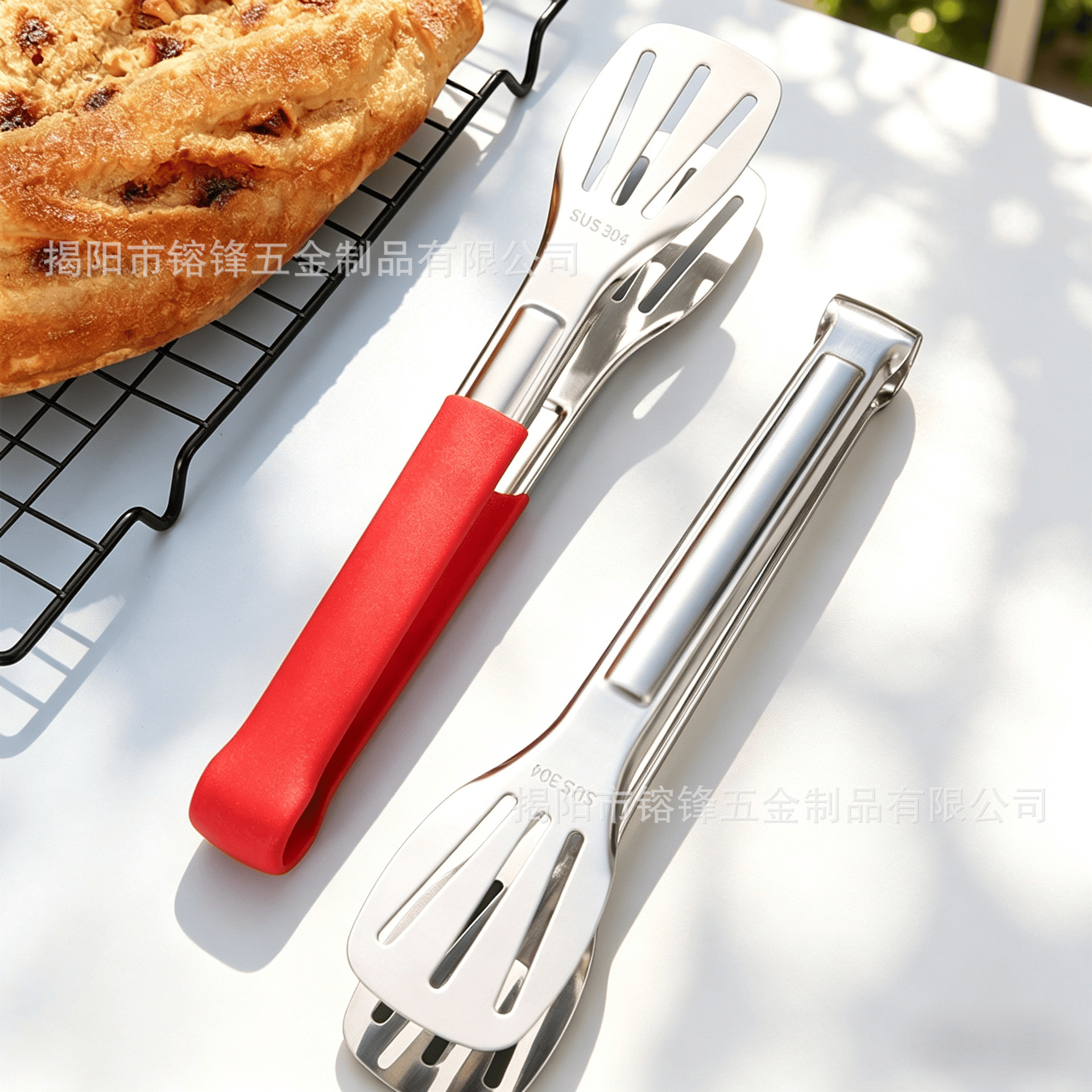 Pinzas para Alimentos de Acero Inoxidable 316 al por Mayor, Pinzas para Buffet de Hotel, Pinzas para Carne y Pan, Pinzas Multifuncionales para Barbacoa