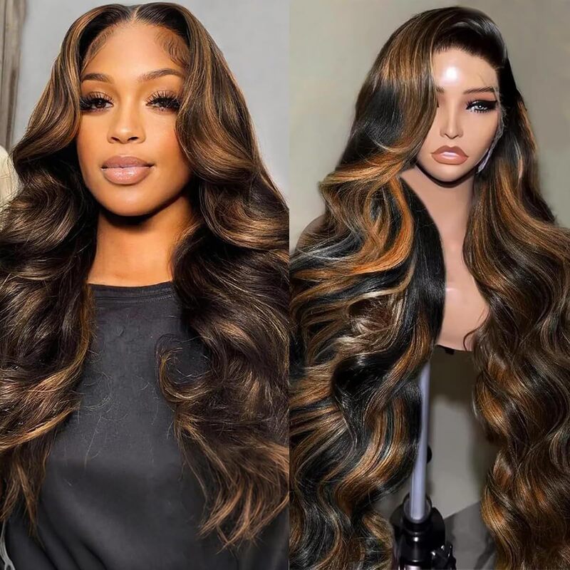 Color-Changing Lace Front Wig, High-Definition Lace Front Wig, Wavy Wig, 20 Brown Color-Changing Lace Front Wig, High-Definition Lace Front Wig, Wavy Wig, 20 Brown