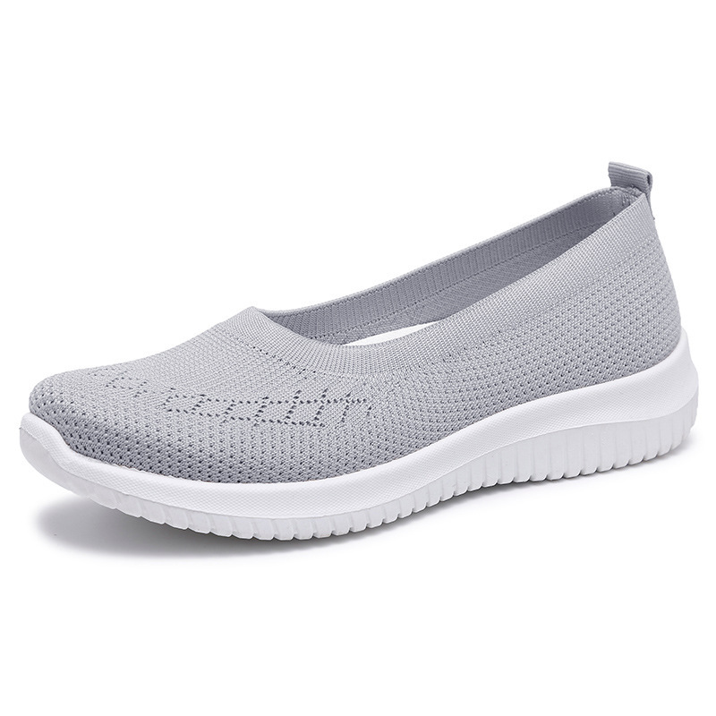 Zapatos de Mujer TEMU Transfronterizos, Primavera-Verano 2025, Transpirables, de Malla, para Mamá, Dropshipping, Comercio Exterior, Antideslizantes, Suela Blanda, Tallas Grandes