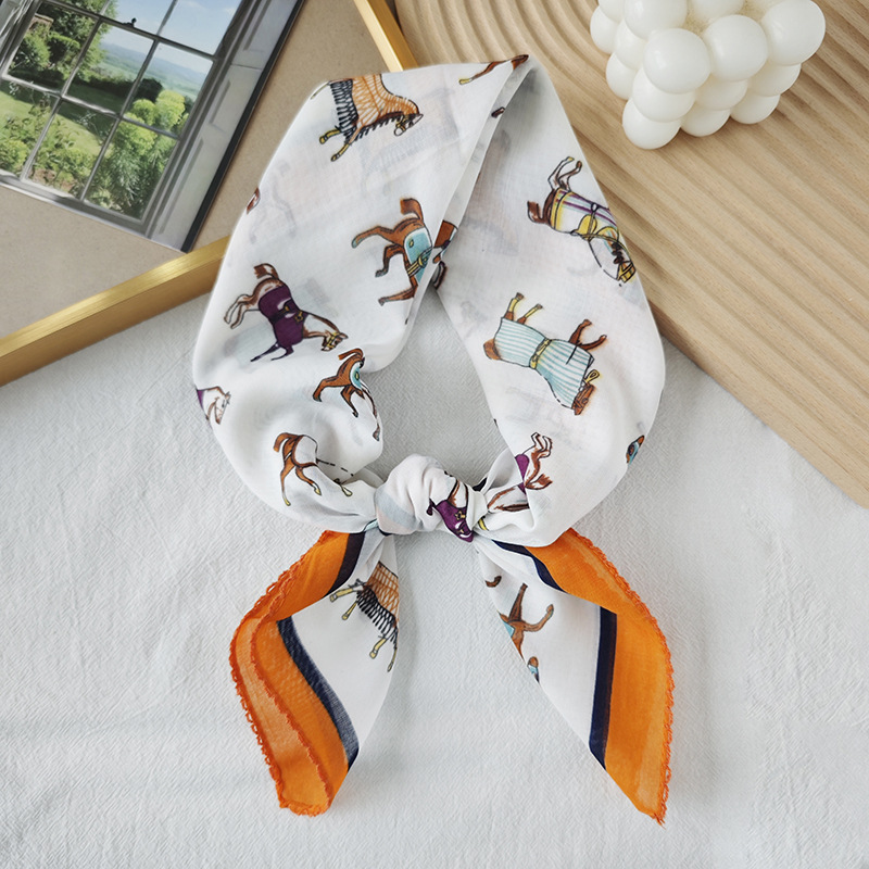 Toalla cuadrada fina de algodón y lino, fresca y transpirable, bufanda de seda pequeña con decoración literaria suave para mujer, bufanda de verano, bufanda pequeña de todo fósforo para mujer