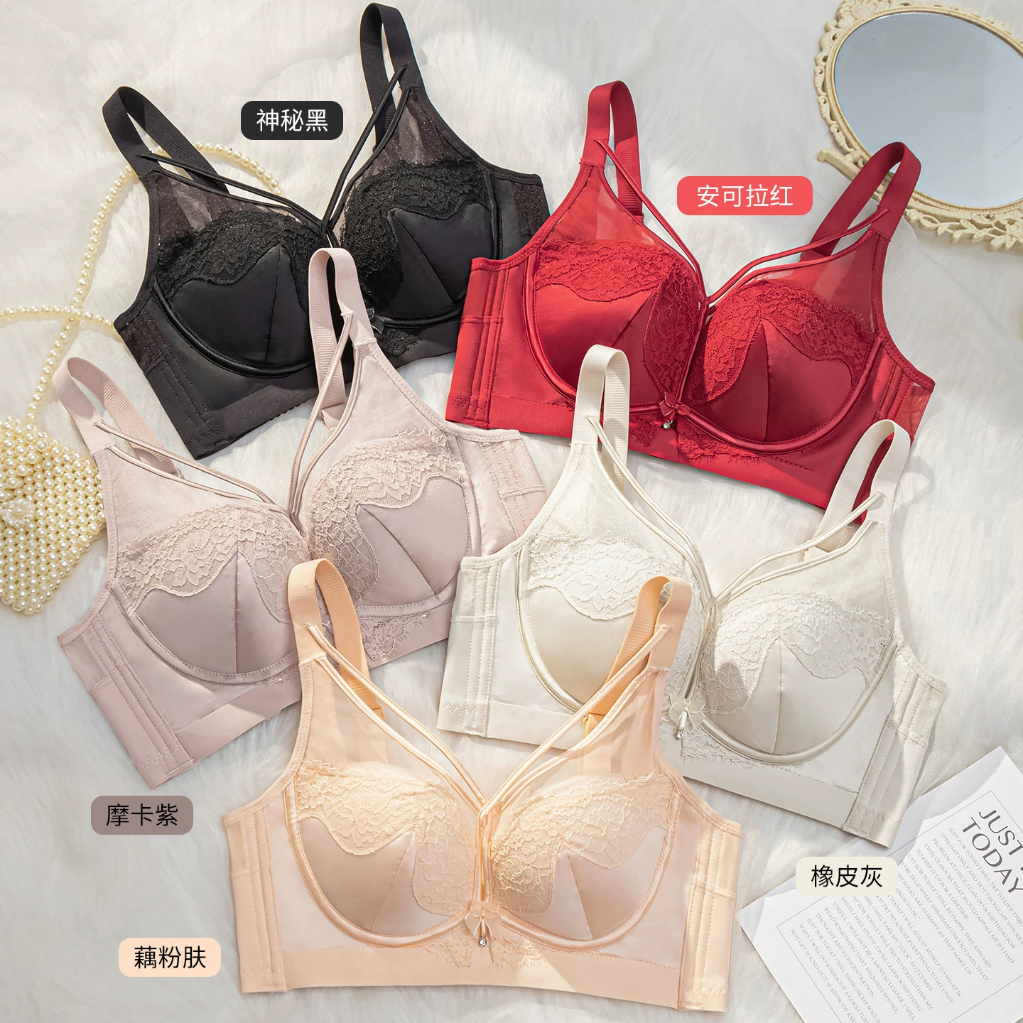 Underwear, supporting bra top, wireless bra, for beauty salons