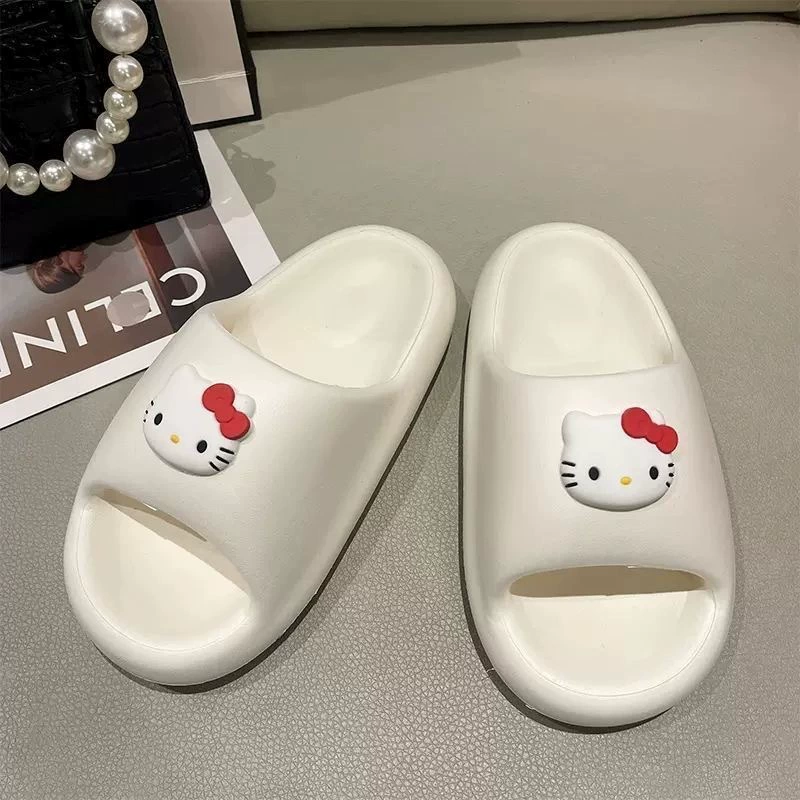 EVA slide slippers, chubby platform, non‑slip indoor/outdoor, sizes 36–41