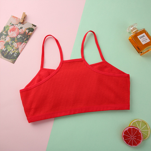 【Instant Delivery】Red Innerwear Set for Girls on Cusp of Destiny Age, 8-15 Years, Cotton, Student-friendly