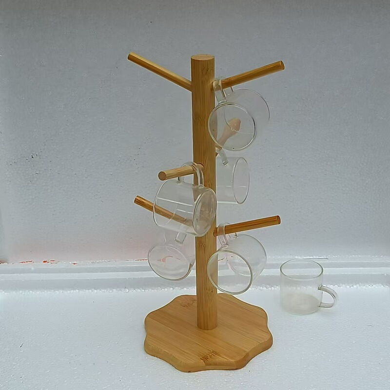 竹製アスファルトカップホルダー多機能卓上マグカップカップホルダー商用展示カップホルダー収納棚メーカー直販|undefined