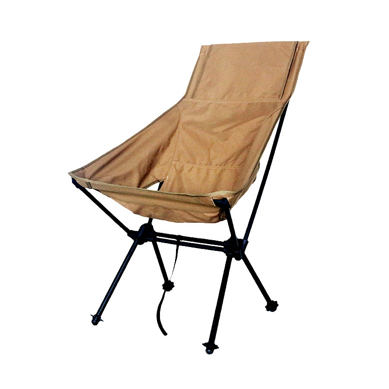 Transfronterizo especial de aleación de aluminio al aire libre Silla de camping doble tubo Silla de pesca portátil playa ocio silla plegable en stock