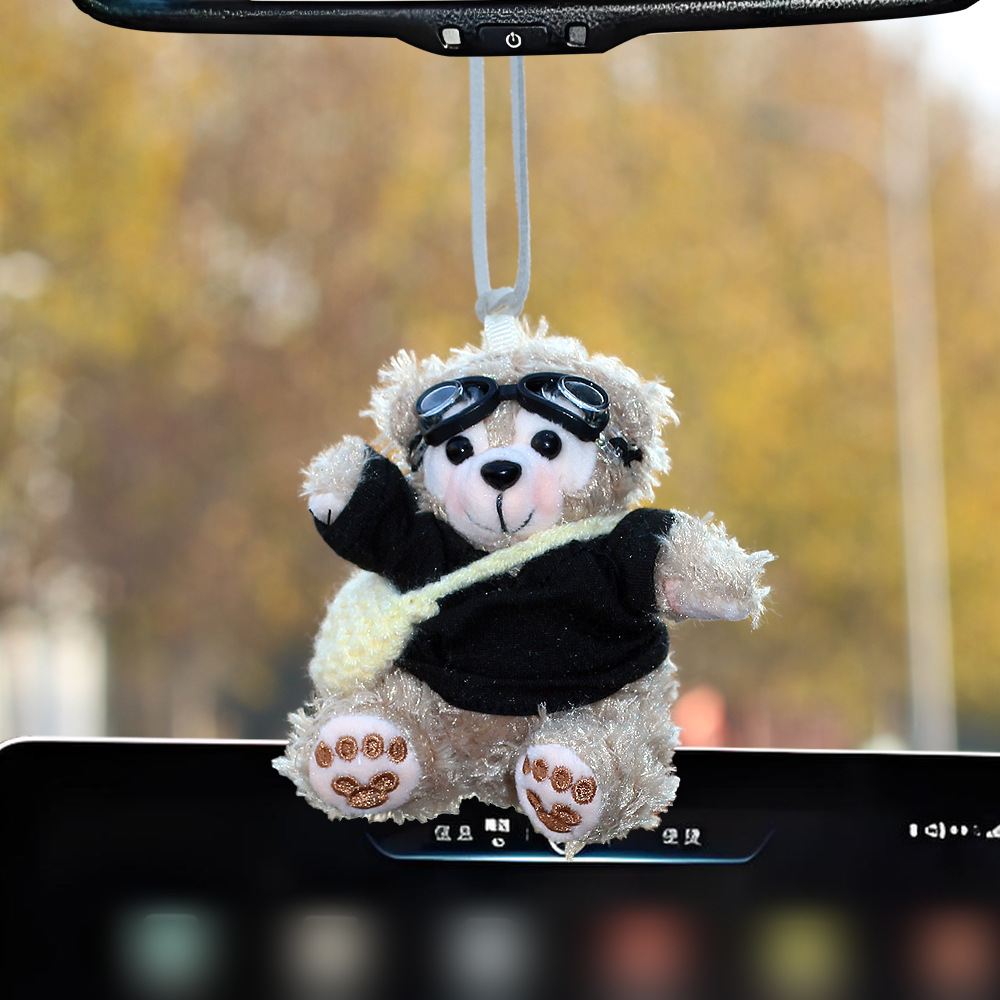 Caricatura de dibujos animados Sherry Duffy muñeca de peluche adornos nuevos accesorios para automóviles decoración espejo retrovisor femenino