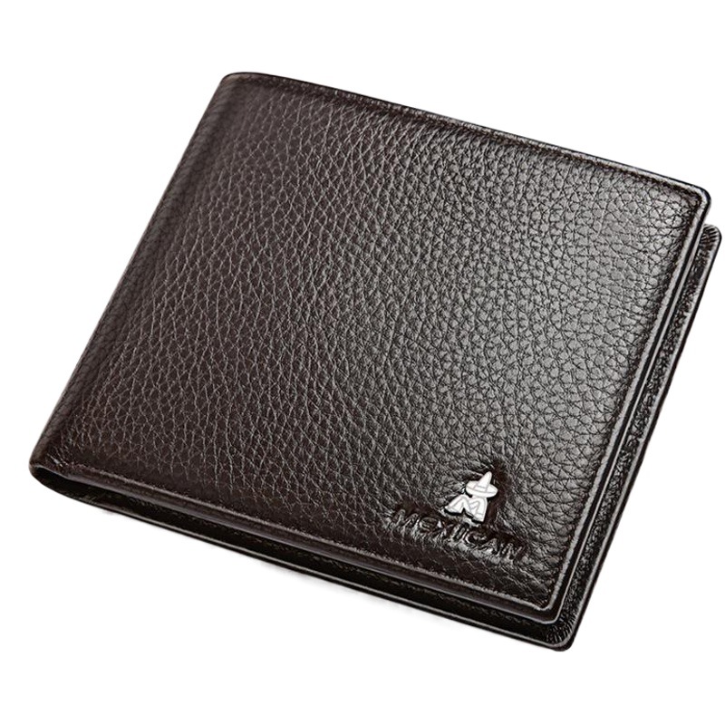 Scarecrow Official Flagship Store Official Website Wallet Men's Short Leather Trendy Brand Wallet Small Card Bag Simple Folding Wallet