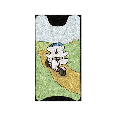 Suitable for Luyuan F002 Electric Vehicle Foot Pads, Battery Car Wire Rings, Waterproof and Anti-Slip Foot Pads, Special Anti-Slip Foot Pads (Electric vehicle foot mat) - luyuan-f002-skateboard-dog