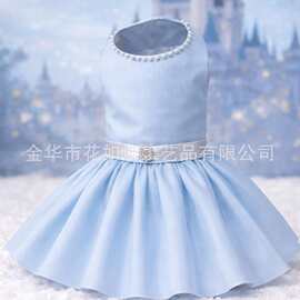 灰色蓬蓬裙宠物礼服裙宠物服装 Cinderella Pet Dress