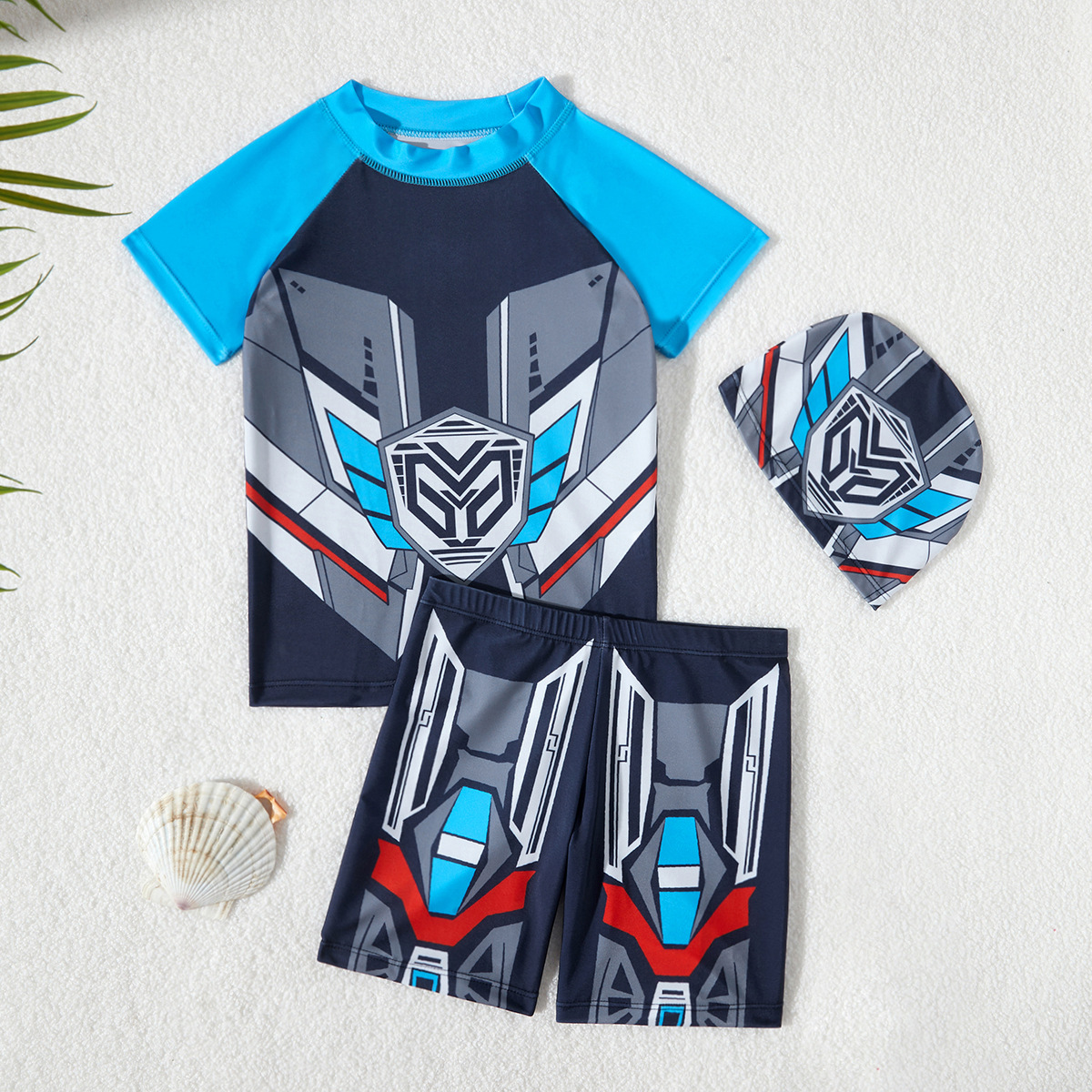 Cross-border Children's Swimsuit Trousers Boys Split Ultraman Clothes Boys Swimsuit Quick-drying Sunscreen Children's Foreign Trade Swimsuit