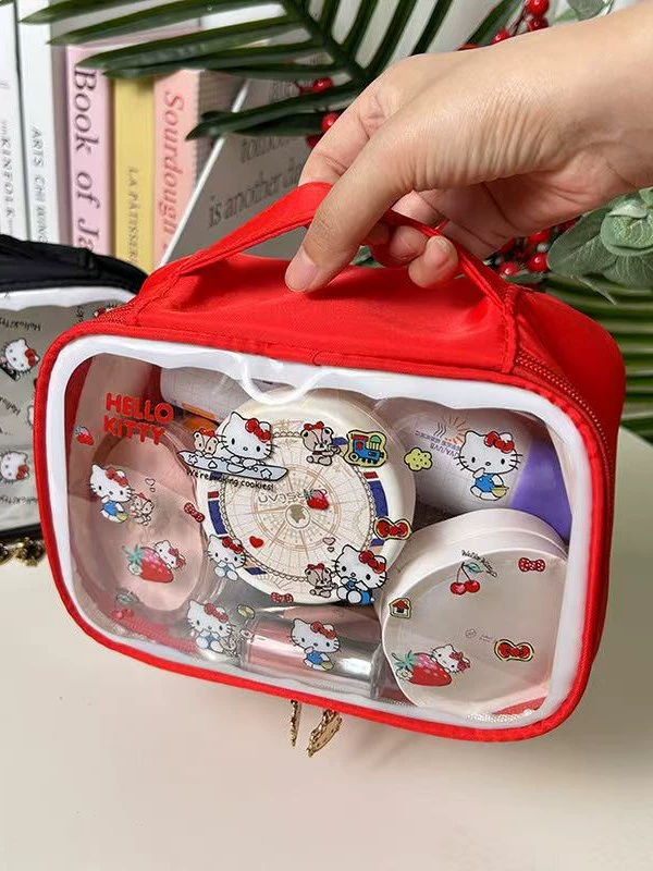 Пустяшная косметичка Hello Kitty, косметичка Hello Kitty, вместительный органайзер для путешествий, оптовая продажа