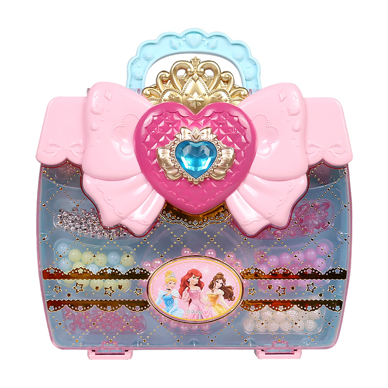 儿童手工diy串珠玩具冰雪奇缘散珠礼盒套装 手链 项链发箍材料包