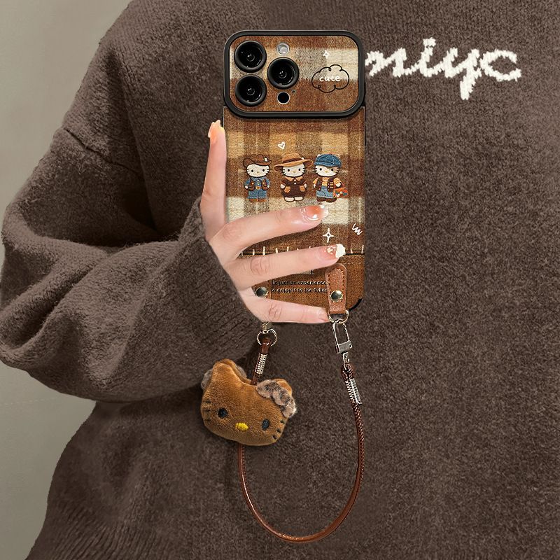 适用于苹果17promax复古猫咪VIVOS20PRO创意潮流苹果15PRO全包