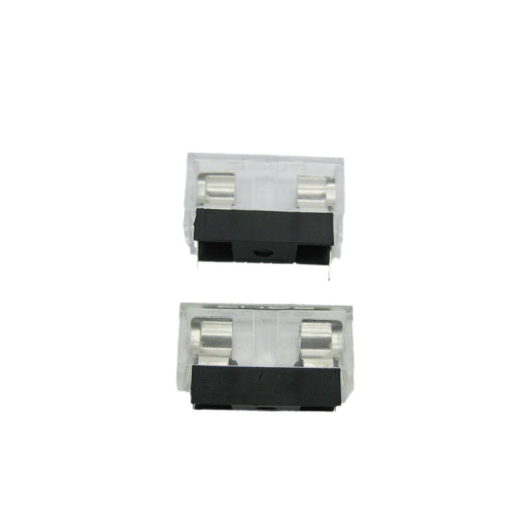 透明带盖带认证保险丝座 5X20保险座 保险丝盒PTF15 保险座