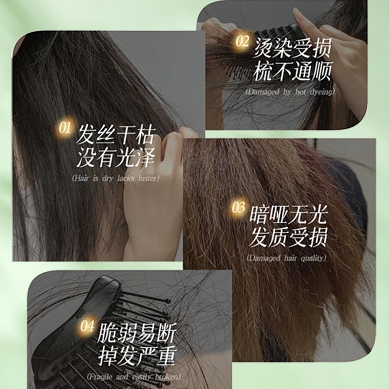 El champú de fragancia Zhengyu mejora la calidad del cabello, mejora el cabello dañado, seco y seco, champú suave y fresco.