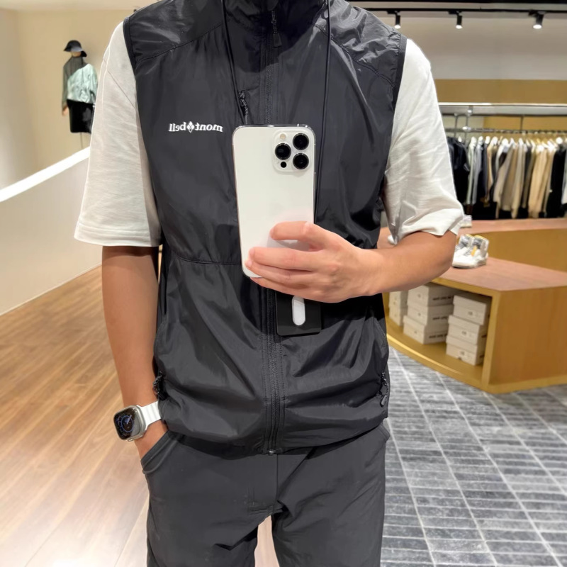 Cross-Border Supply Mont Meishan Spring and Summer Outdoor Functional Windproof, Waterproof, Quick-Drying, Lightweight Vest Jacket for Couples