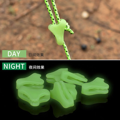 Outdoor Camping Triangular Rope Knot Tent Awnings Accessory Plastic Buckle Brake Anti-slip Adjustment Strap Small Size
