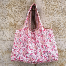 现货大容量折叠环保购物袋便携轻便手提袋卡通买菜包210D牛津布