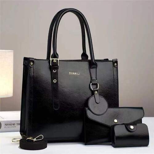 Bags for women  autumn and winter new European and American retro single shoulder crossbody bag high-end casual three-piece set mother-in-law handbag