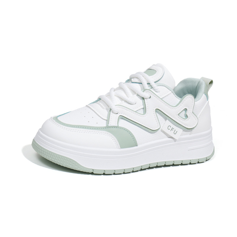 Ins Little White Student Korean Edition Damen Trendy 2024 Herbst Neu Dickbesohlte Höher Werdende Atmungsaktive Casual_voghion.com