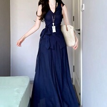 ��ʽ�{ɫ�I����ȹ��Ů�ļ�2026�¿������@�ݸПo�䱳���Lȹ