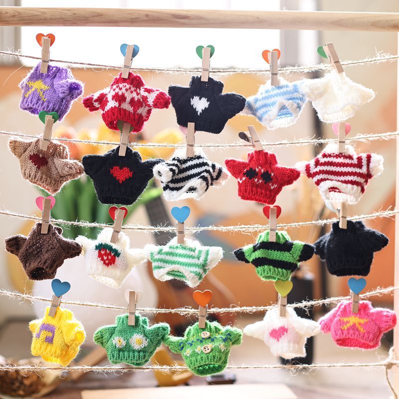 かわいい10cmの子供服自嘲熊13cm子供服人形セーターぬいぐるみ人形服交換品|undefined