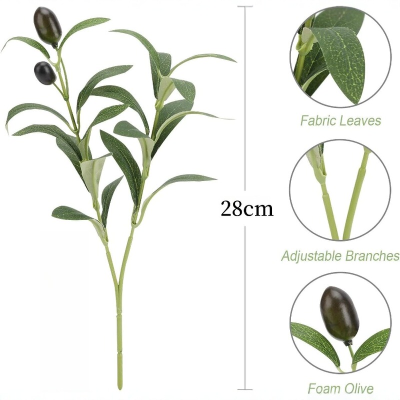Simulation with fruit olive leaf single courtyard landscape modeling wedding fake flower artificial olive branch living room flower arrangement decoration