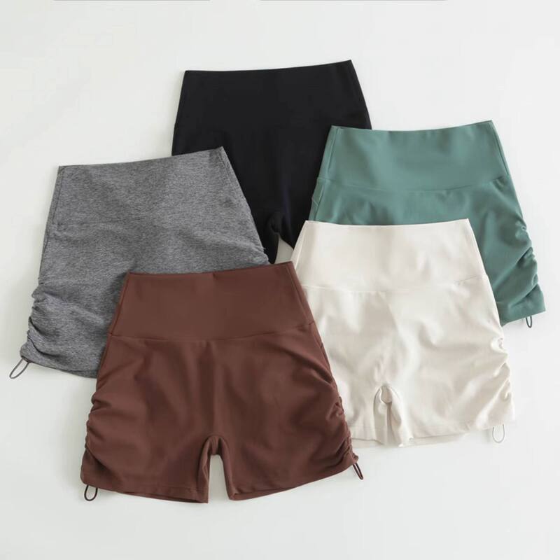 Cross-Border Running Training Fitness Yoga Sports Shorts for Women, Summer Anti-Exposure High-Waisted Butt-Lifting Hot Pants Wholesale