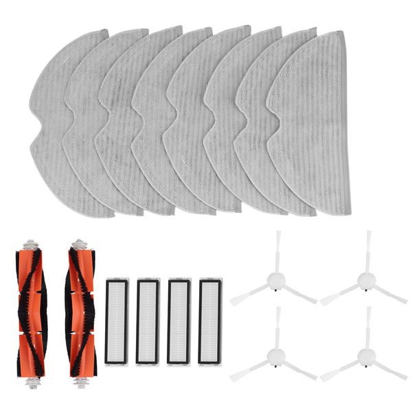 Adecuado para xiaomi mijia persiguiendo D9 barrido robot accesorios cepillo de rodillo/cepillo lateral/Pantalla de filtro/cubierta principal del cepillo/trapo