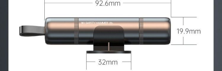 One-second self-defense safety hammer, emergency car multifunctional hammer for breaking windows and saving lives, temporary use in the car
