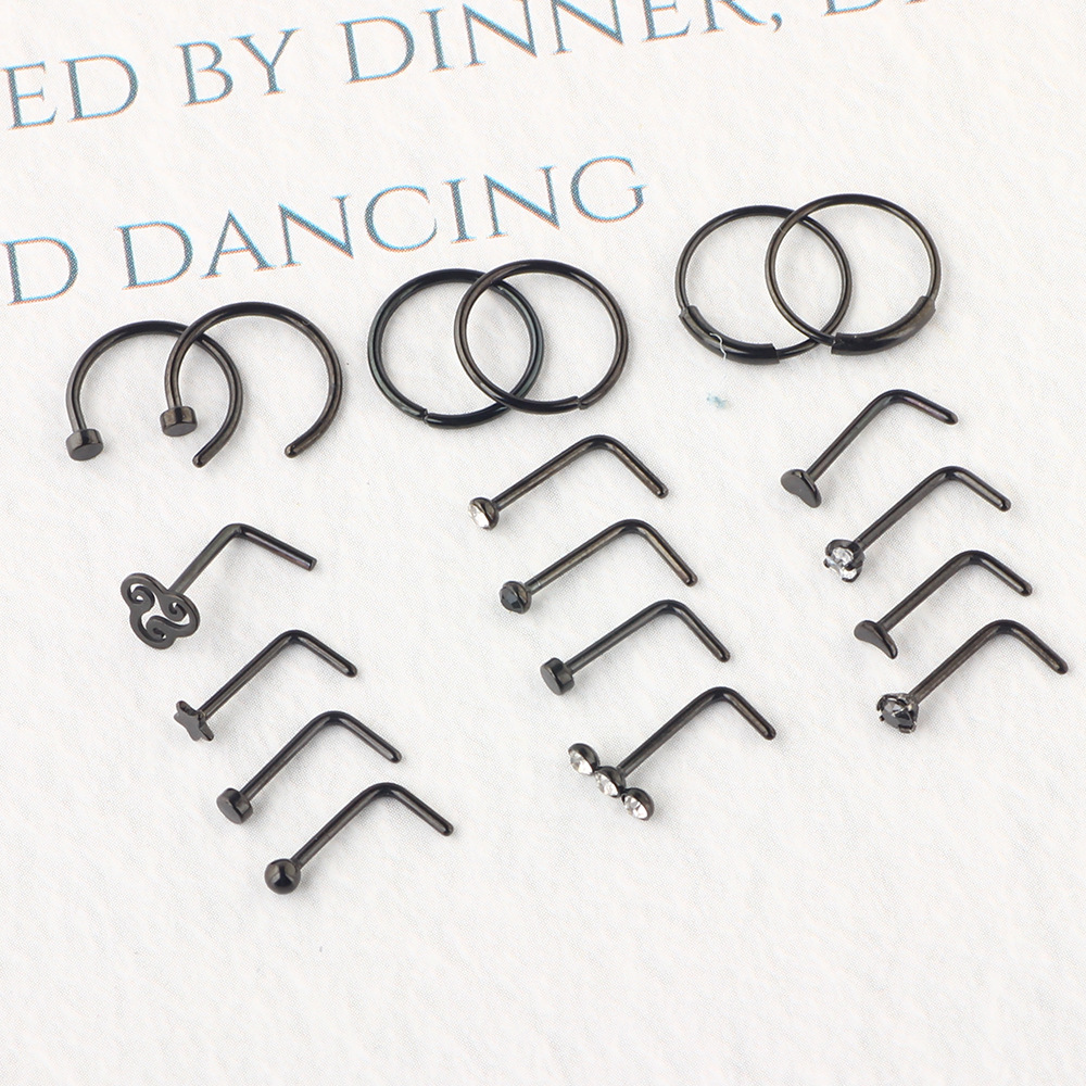 Pointed titanium steel lip stud product view