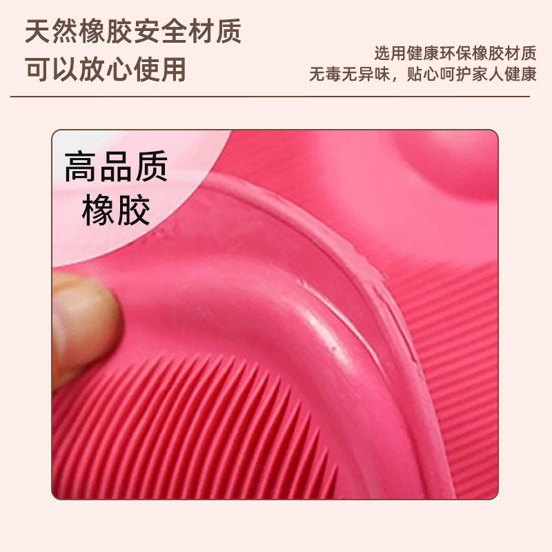 Le Xueer botella de agua caliente de caucho natural riego grande bolsa de agua caliente antigua preservación del calor de larga duración bolsa de calentador inyección de agua al por mayor