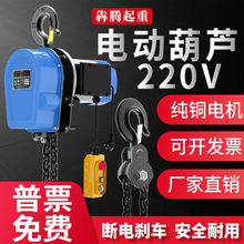 环链电动葫芦220v1吨2吨3吨5吨10吨电动倒链380v提升机吊机起重机