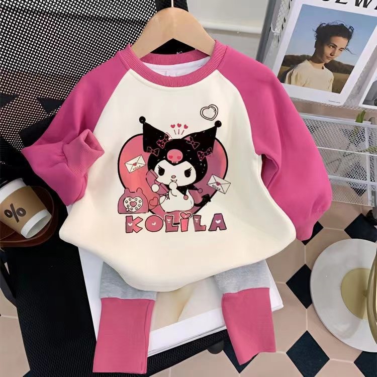女童春季套装2025新款洋气网红衣服宝宝春秋款两件套小童儿童春装