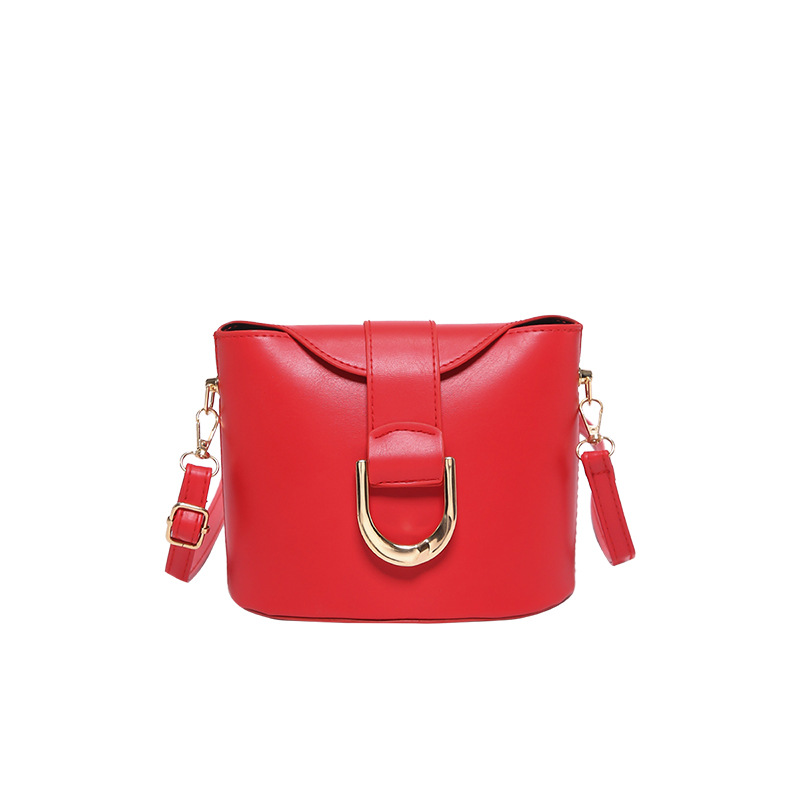 Bolsa de hombro de nicho, bolso de cinturón de cerradura retro, otoño y invierno de 2024, nuevo bolso de balde de tendencia de mujer.