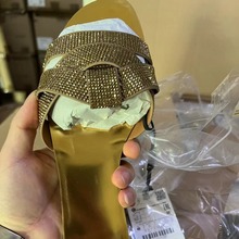 外贸原单尾货平底女拖鞋