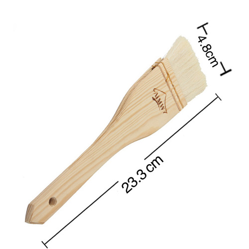 BBQ integrated wool brush oil brush barbecue brush cleaning bristle brush oil brush food grade high temperature resistant baking tool