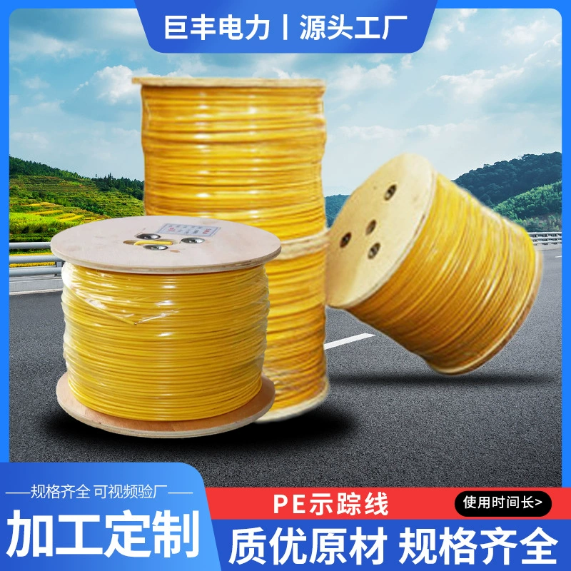 Следовая линия PE, медная стальная металлическая линия следов, газовый кран, вода, природный газ, водоснабная труба, линия подземных следов