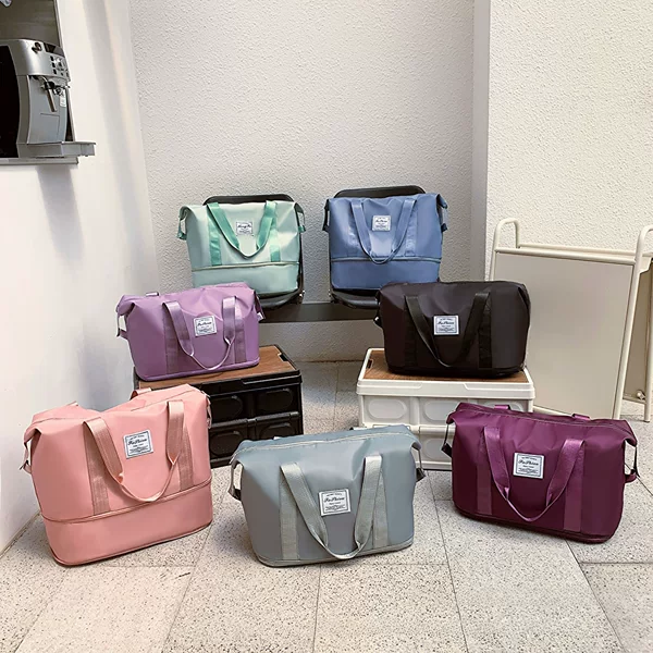 Travel bag can cover trolley case storage new wet and dry separation luggage bag large capacity multi-functional portable fitness bag