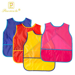Children's painting apron sleeveless art clothes kindergarten waterproof cover coat vest baby eating bib wholesale