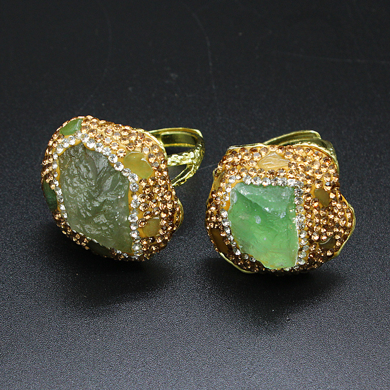 25g Weight Open Rings Classification Adjustable Ring Size 1 Piece Quantity Holiday, Daily Occasion natural stone Material Geometric Pattern Unisex Gender Plating, Healing Design Vintage Style, Classic Style Style Unisex Natural Stone Plating Healing Geometric Open Rings Healing Crystals Jewelry 19