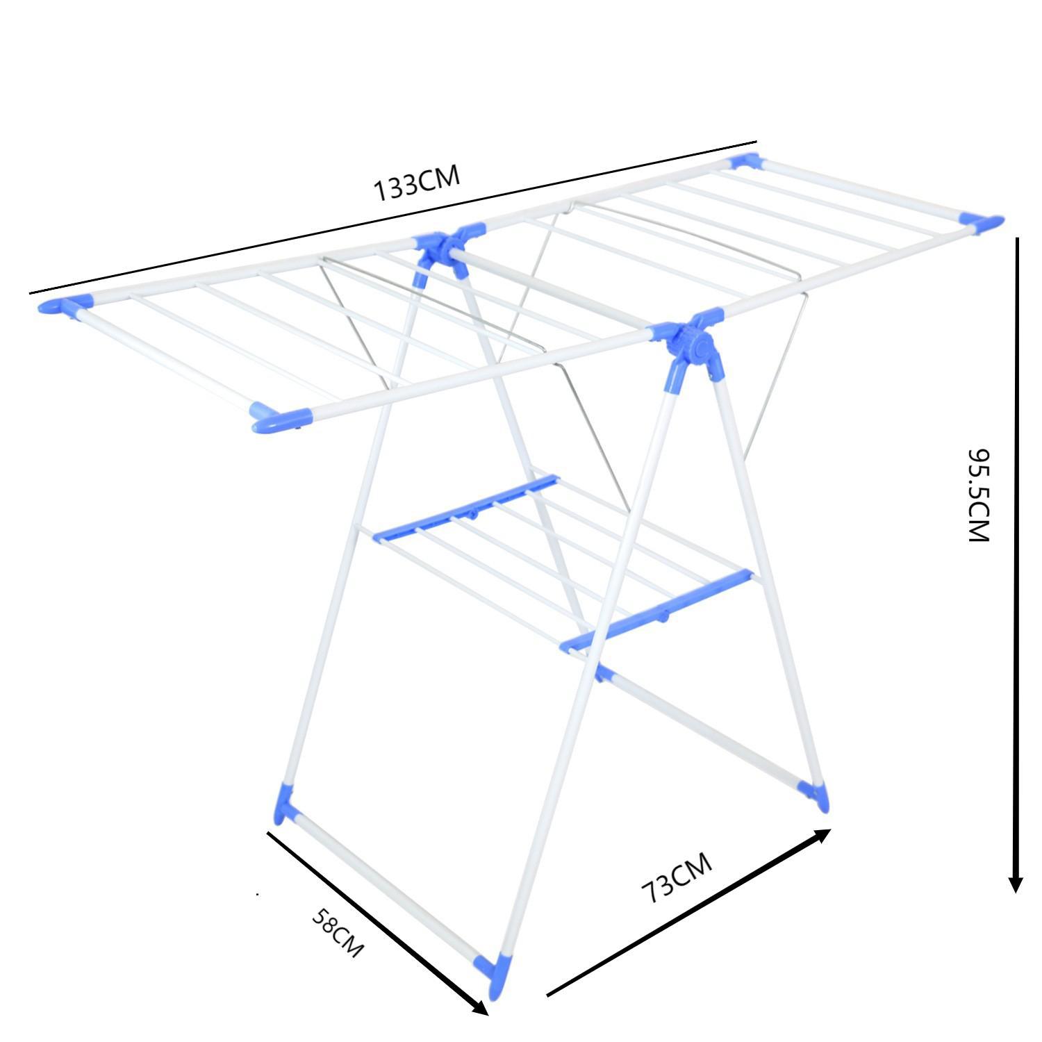 Tendedero plegable tipo alas, sin instalación, ideal para ropa de bebé