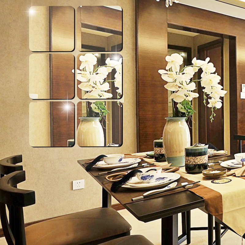 Decorative Square Wall Stickers For Living Room And Mirror Decor_voghion.com